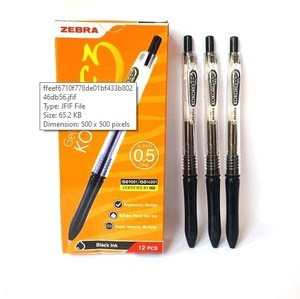 Ballpoint gel zebra kokoro hitam 0.5